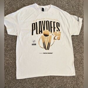 White Cleveland Cavaliers NBA Basketball Playoffs Graphic T-Shirt NWOT
